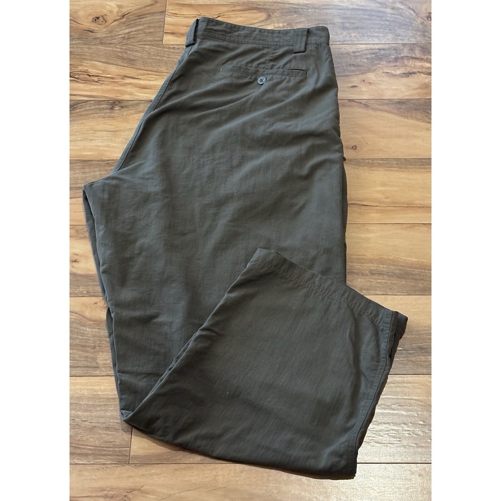 REI Hiking Pants Mens 40x28 Green UPF 40+ Outdoor Camping Mountain Nylon Wicking